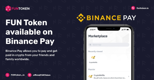 Revolutionizing Everyday Transactions: FUNToken Joins Binance Pay, Offering Seamless and Secure Payments